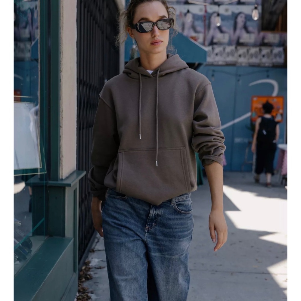 Zara Basic Hoodie Sweatshirt NWT M